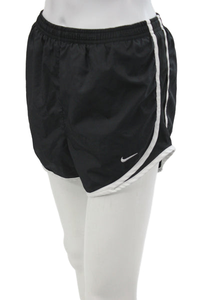 Nike Unisex Sports Shorts Black 100% Polyester Solid Size M