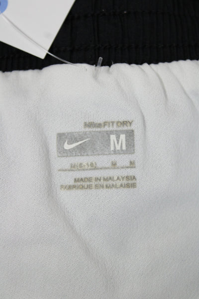 Nike Unisex Sports Shorts Black 100% Polyester Solid Size M