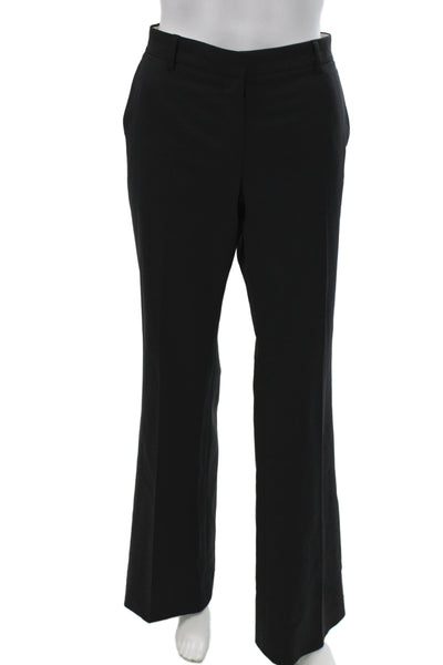 Theory Unisex Black Dress Pants 96% Wool Button Closure Size 6