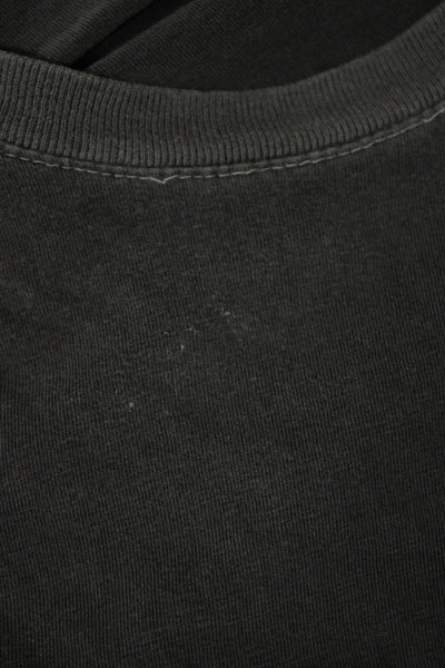 Talentless Mens Dark Gray Grunge Cotton Crew Neck Short Sleeve T-Shirt Size XL