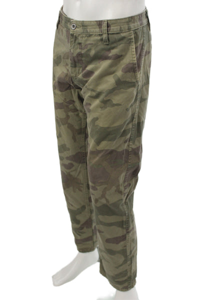 Dockers Mens Chino Pants Green Camo 100% Cotton Size 36