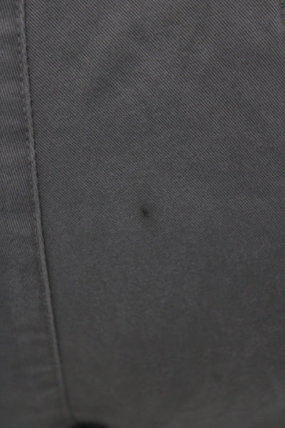 Bonobos Mens Chinos Gray Button 98% Cotton Stretch Size 36