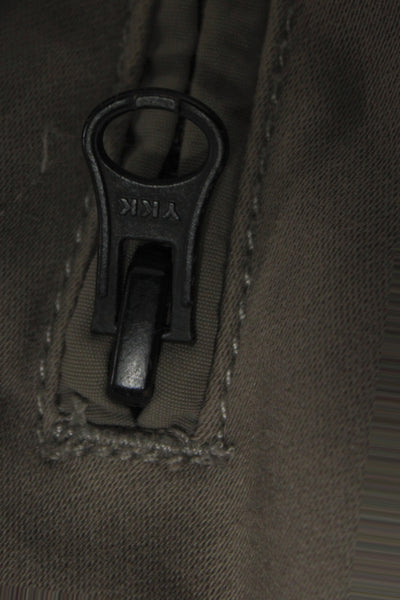 Kith Mens Jogger Pants Brown Drawstring Army Solid Fall Size M
