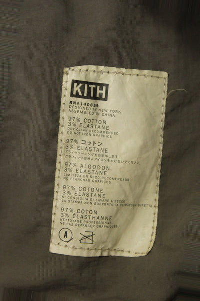 Kith Mens Jogger Pants Brown Drawstring Army Solid Fall Size M