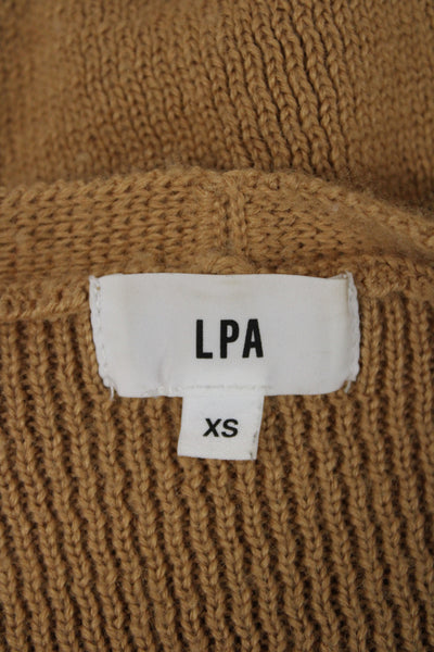 LPA Women Sweater Dress V-Neck Long Sleeve Solid Size XS