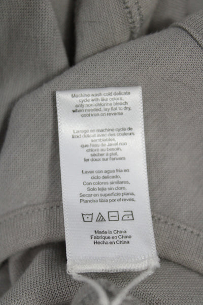 Lunya Women Tank Dress Gray Round Neck Midi Pima Cotton Blend Size S