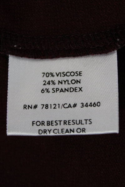 Eileen Fisher Womens Classic Red Coatigan Long Sleeve Viscose Blend Size L