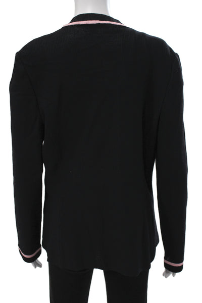 St. John Collection By Marie Gray Unisex Cardigan Black Wool Size M