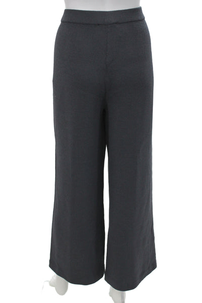 St. John Collection Women Dark Gray Dress Pants Cotton Polyester Solid Size 10