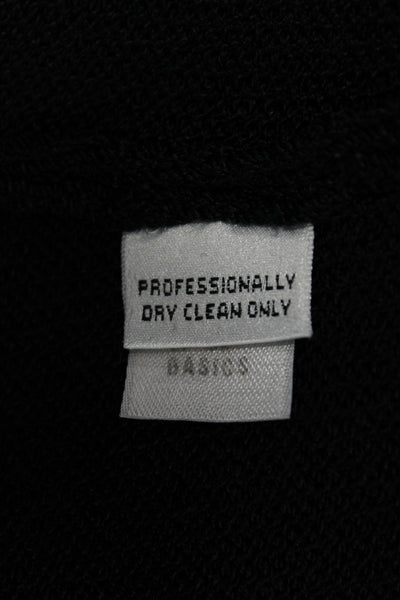 St. John Basics Women Dress Pants Black Knit Polyester Size 10