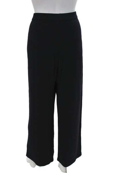 St. John Basics Womens Dress Pants Black Polyester Spandex Solid Size 10