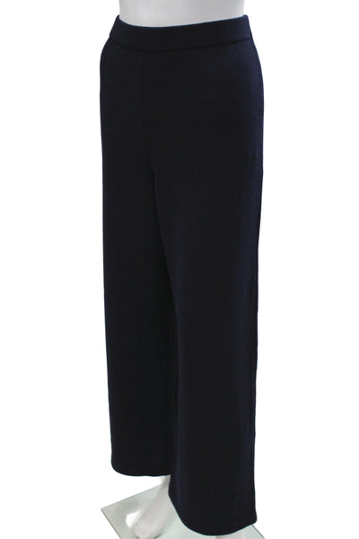 St. John Caviar Women Dress Pants Dark Blue Wool Size 10