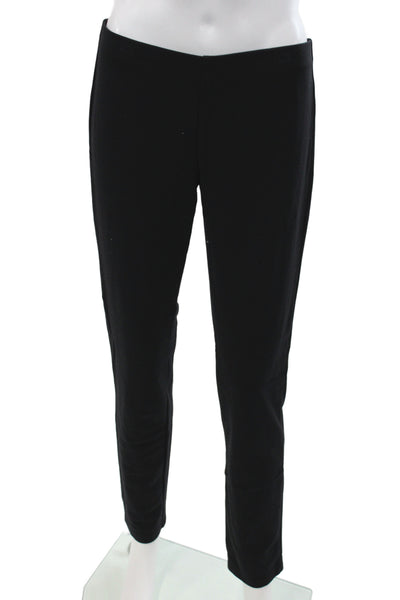 Eileen Fisher Women Ankle Dress Pants Black Solid Viscose Blend Size M