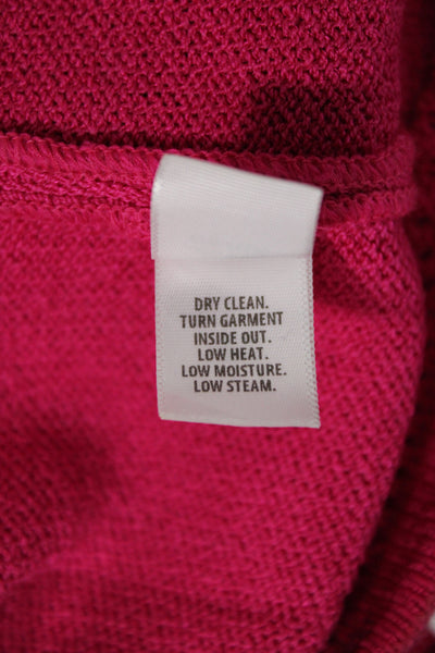 St. John Collection Women Sweater Dress Pink Wool Acrylic Knee Length Size 10