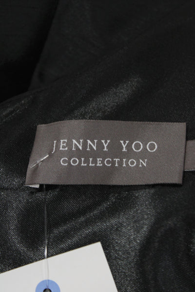 Jenny Yoo Collection Womens A-Line Tank Dress Black V-Neck Mini Size 4