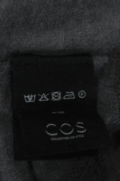 COS Womens Basic Gray 100% Cashmere Round Neck Long Sleeve Sweater Size S