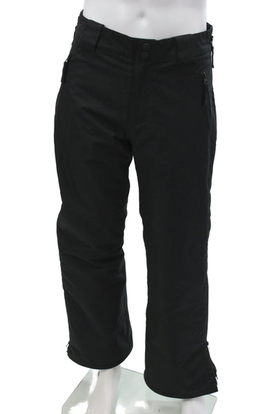 Obermeyer Mens Snow Pants Black 100% Polyester Button Size S