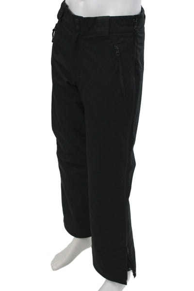Obermeyer Mens Snow Pants Black 100% Polyester Button Size S