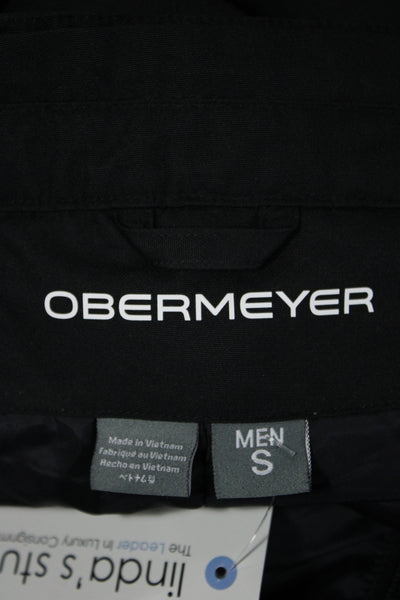Obermeyer Mens Snow Pants Black 100% Polyester Button Size S