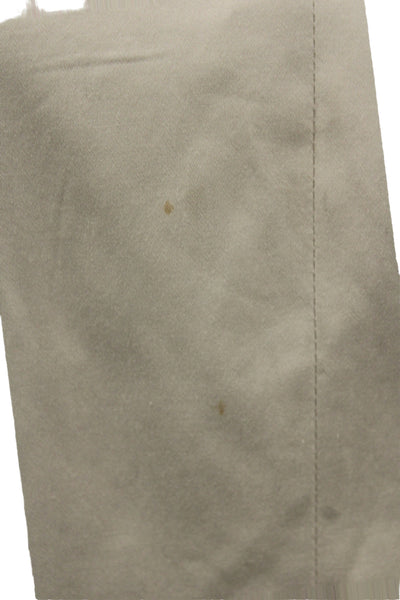 BOSS Women Sheath Pencil Dress Beige V-Neck Short Sleeve Zip Cotton Size 12