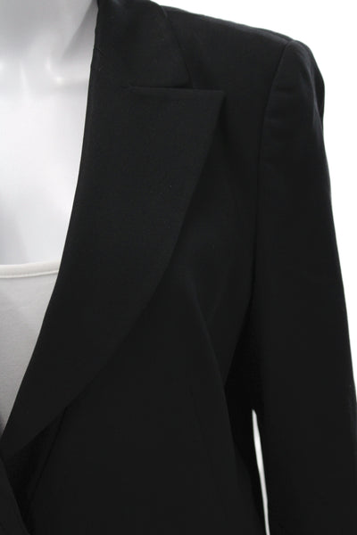 Armani Collezioni Polyester Collard Button front Blazer Black Size 10