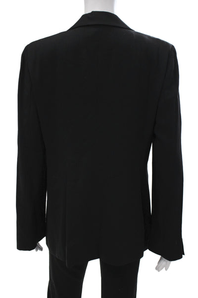 Armani Collezioni Polyester Collard Button front Blazer Black Size 10