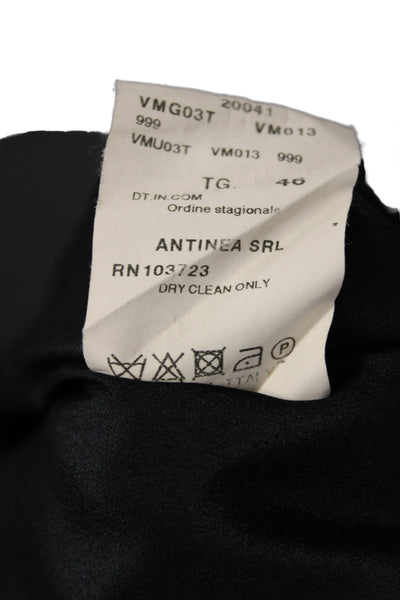 Armani Collezioni Polyester Collard Button front Blazer Black Size 10