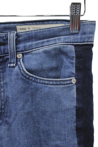 Rag & Bone Women Skinny Ankle Jeans Blue Button Size 26