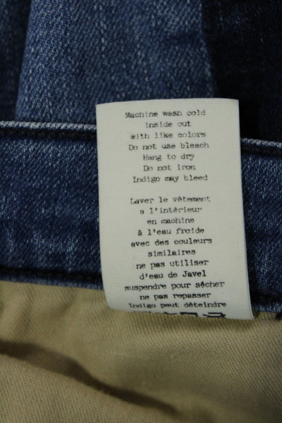 Rag & Bone Women Skinny Ankle Jeans Blue Button Size 26