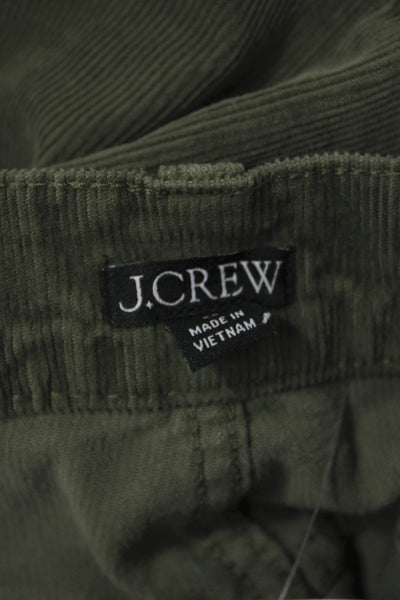 J Crew Unisex Army Green Pants Button Solid Size 26