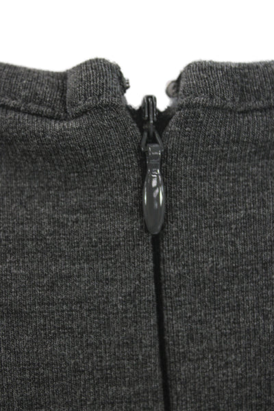 Ann Taylor Women A-Line Sweater Dress Dark Gray Long Sleeve Size 6
