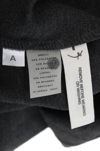 Ann Taylor Women A-Line Sweater Dress Dark Gray Long Sleeve Size 6