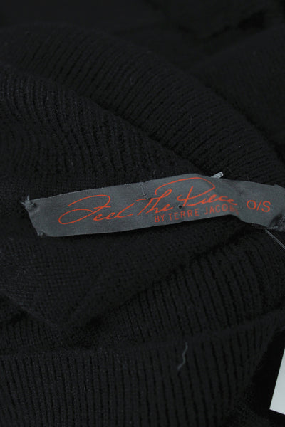 Feel The Piece Unisex Pullover Sweater Black Mock Neck Size One Size