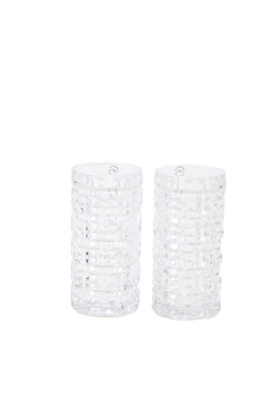 Tiffany & Co Clear Crystal True Highball Glasses Set of 2 5.5" NIB