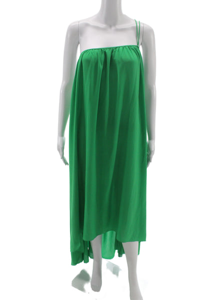 Daisy by azzalia Women Green Maxi Slip Dress Drawstring Size M