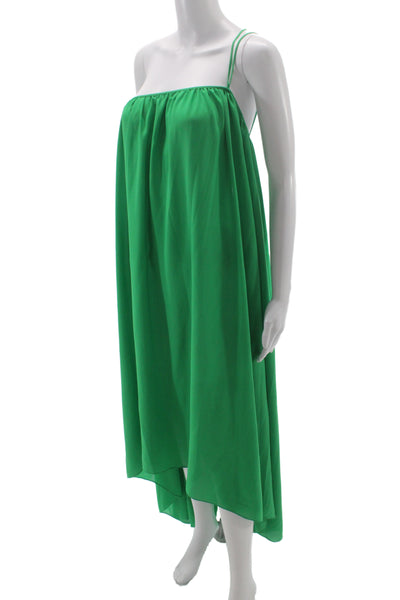 Daisy by azzalia Women Green Maxi Slip Dress Drawstring Size M