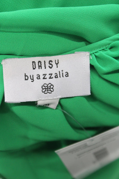 Daisy by azzalia Women Green Maxi Slip Dress Drawstring Size M