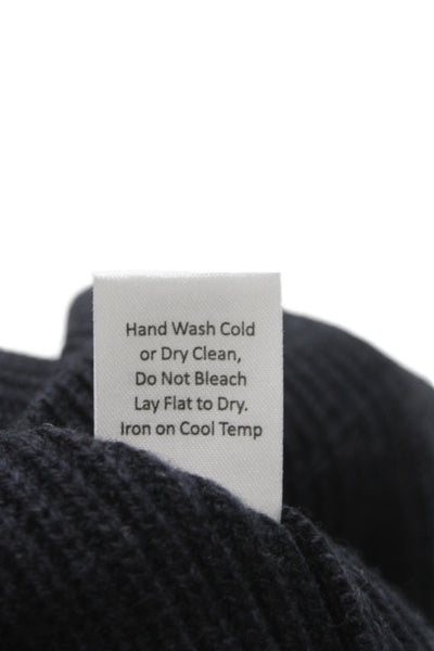 La Ligne Womens Fit & Flare Sweater Dress Black Merino Silk Cashmere Size XS