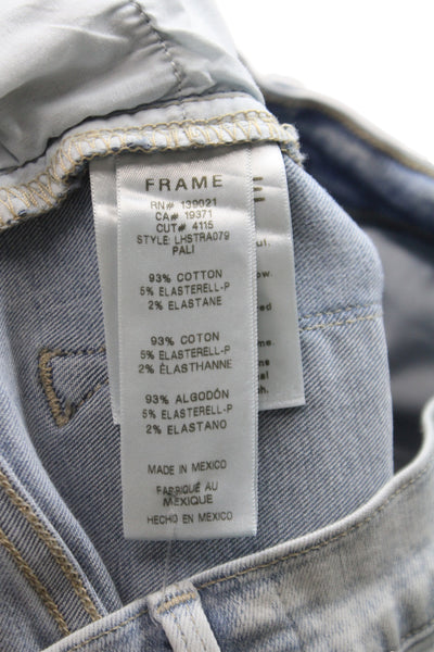 Frame Womens Gray Cropped Skinny High Rise Jeans Size 24