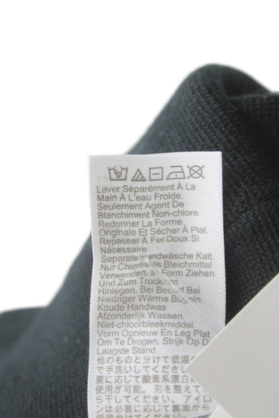 J Crew Women Cardigan Black Crew Neck Button Long Sleeve Size XS