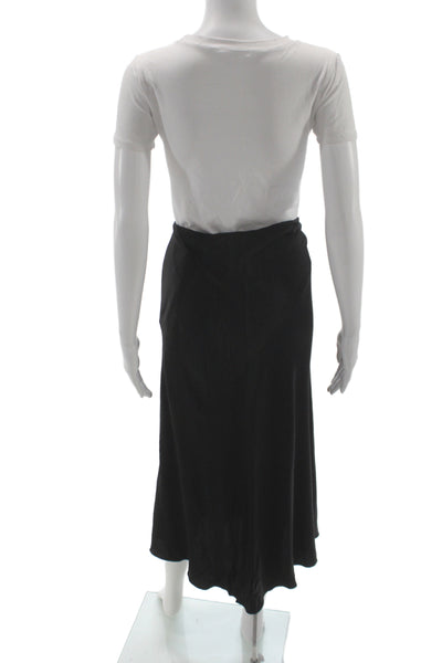 & Other Stories Women A-Line Maxi Skirt Black Viscose Size 10