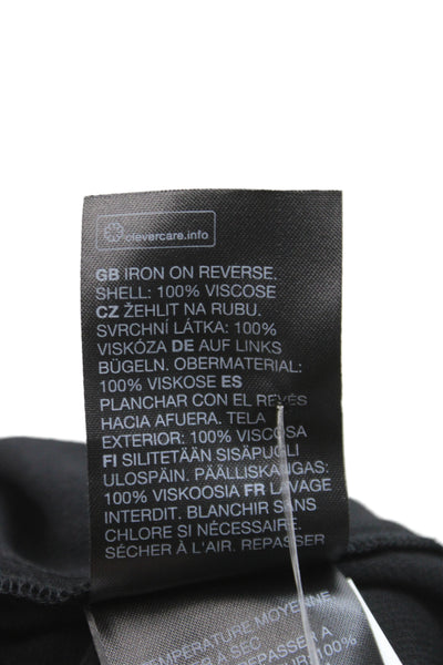 & Other Stories Women A-Line Maxi Skirt Black Viscose Size 10