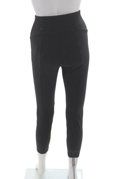 Lululemon Womens Ankle Cropped Black Nylon Leggings Size 2