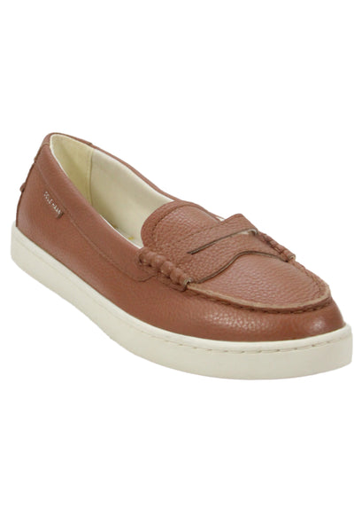 Cole Haan Womens Leather Slide On Casual Loafers Brown Size 7.5 B