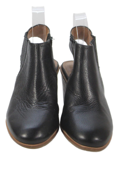 Gentle Souls Womens Leather Slingbacks Ankle Boots Black Size 8 Medium