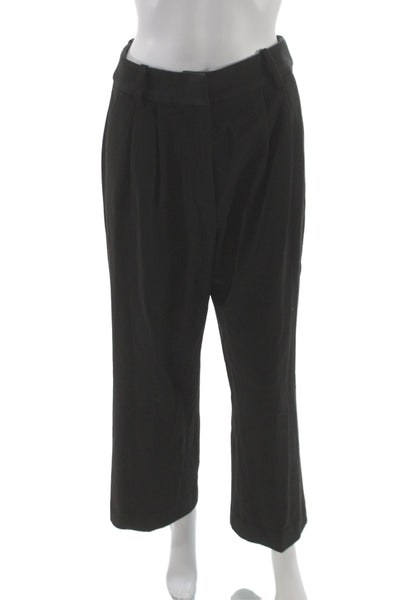 Favorite Daughter Unisex Cropped Dress Pants Black Button 26in Inseam Size 6