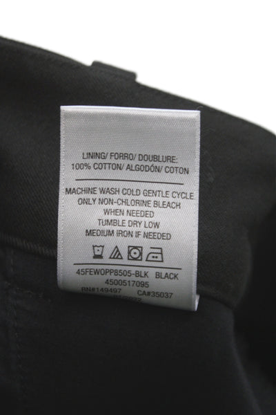 Favorite Daughter Unisex Cropped Dress Pants Black Button 26in Inseam Size 6