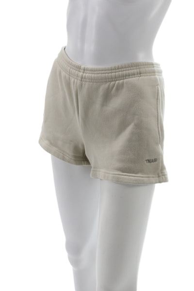 TNA Unisex Sweat Shorts Beige Size XS