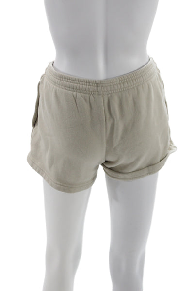TNA Unisex Sweat Shorts Beige Size XS