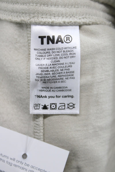 TNA Unisex Sweat Shorts Beige Size XS